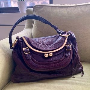 Rare Bulga ‘Garcon’ Soft Leather Hobo Handbag 👜